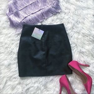 MISSGUIDED Faux Leather Mini Skirt